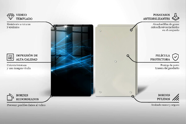 Kokkärlskydd Abstrakt blå rök