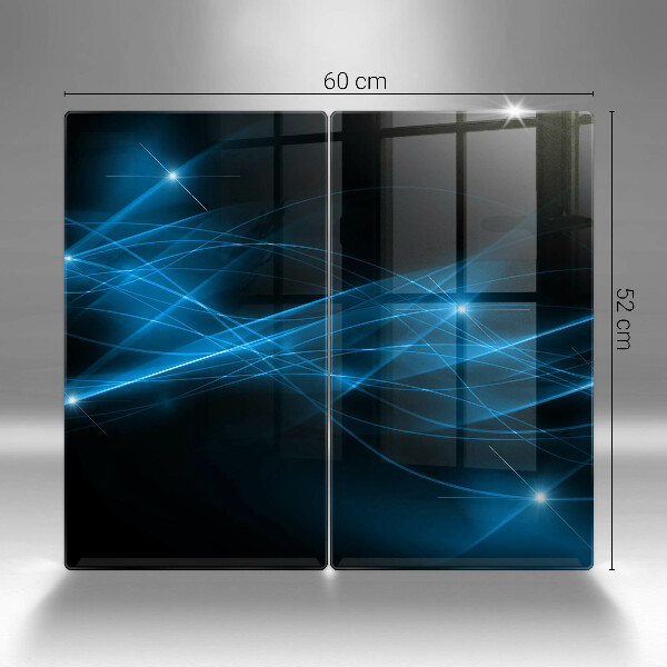 Kokkärlskydd Abstrakt blå rök