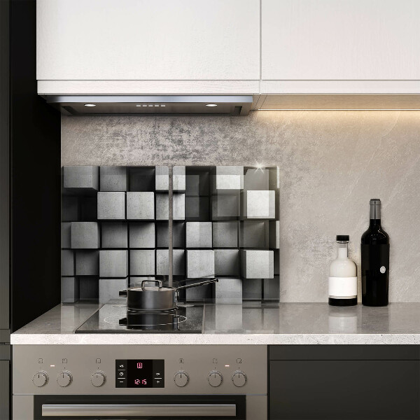 Glashällskydd Abstraktion 3D rutor