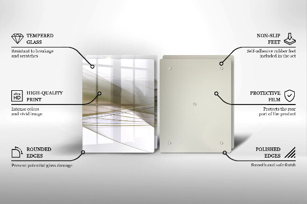 Glashällskydd Abstrakta linjer design