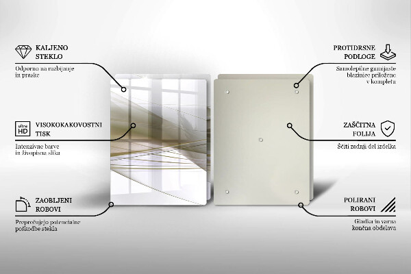 Glashällskydd Abstrakta linjer design