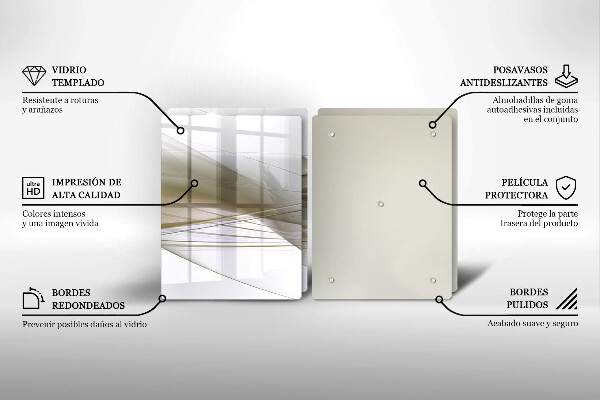 Glashällskydd Abstrakta linjer design