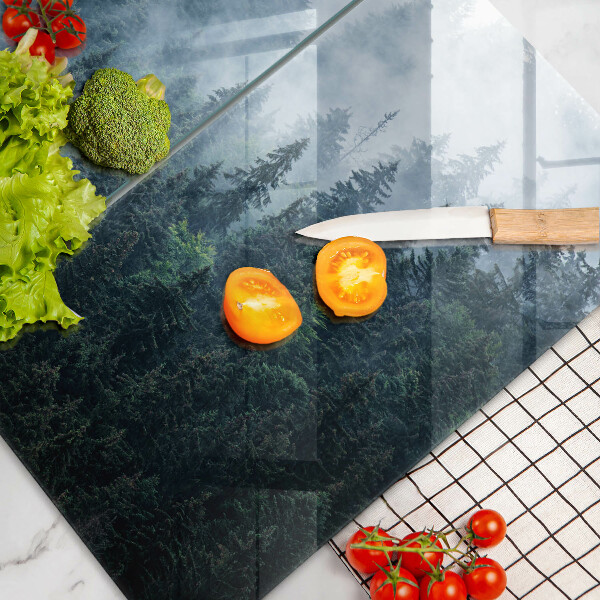 Kokkärlskydd Skogsträd och dimma