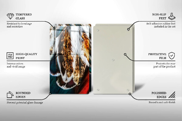 Kokkärlskydd Boho fågelfjädrar