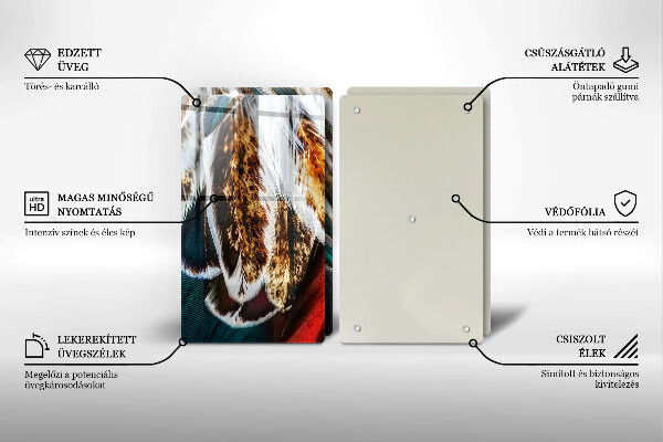 Kokkärlskydd Boho fågelfjädrar