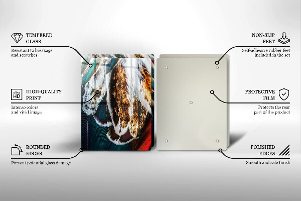 Kokkärlskydd Boho fågelfjädrar