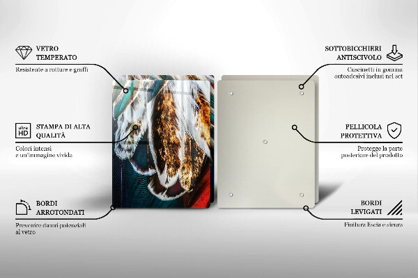 Kokkärlskydd Boho fågelfjädrar