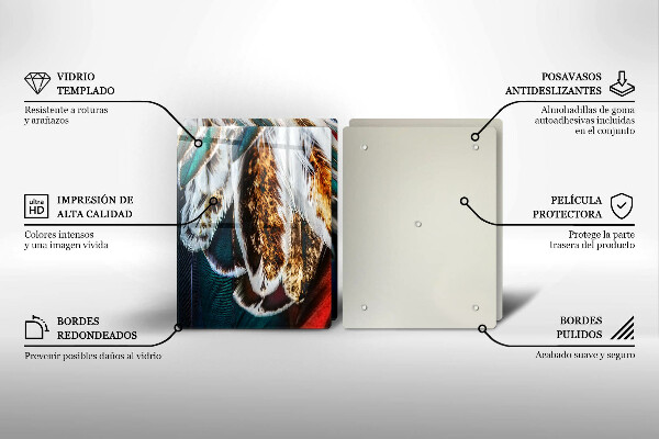 Kokkärlskydd Boho fågelfjädrar