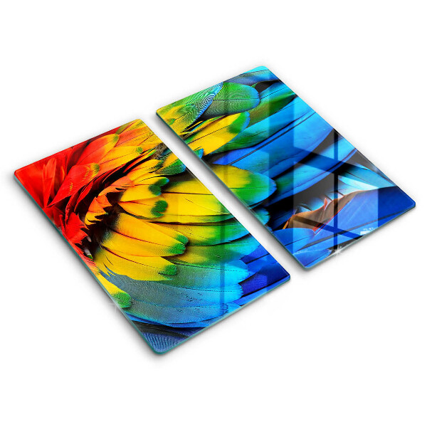 Kokkärlskydd Färgglada papegojfjädrar