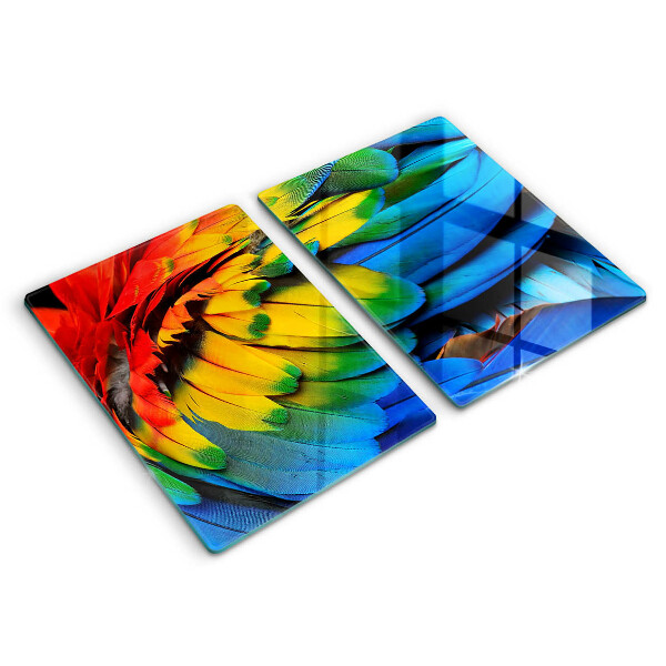 Kokkärlskydd Färgglada papegojfjädrar