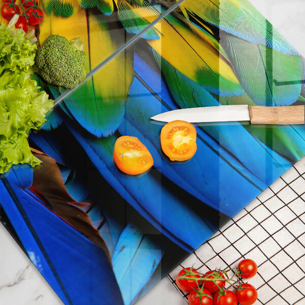 Kokkärlskydd Färgglada papegojfjädrar