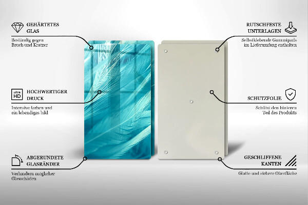 Skydd för induktionsspis Fina fjädrar