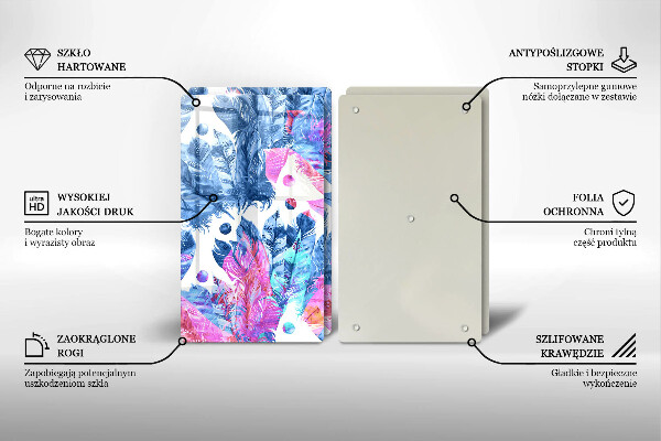 Skydd för spis Boho fjäder illustration