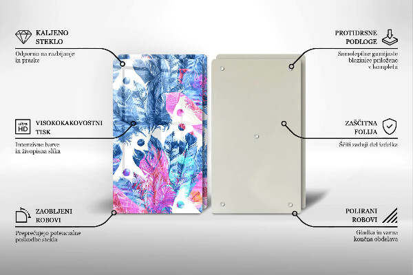 Skydd för spis Boho fjäder illustration