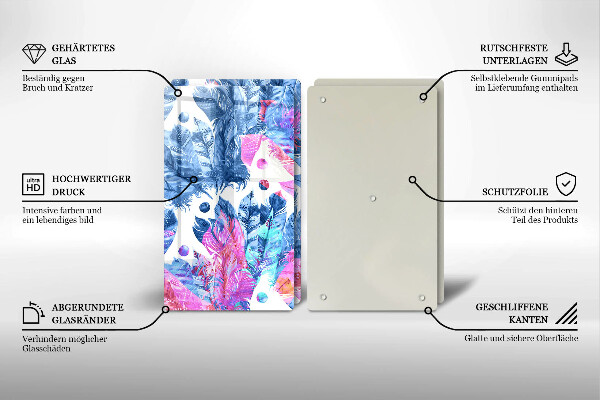 Skydd för spis Boho fjäder illustration