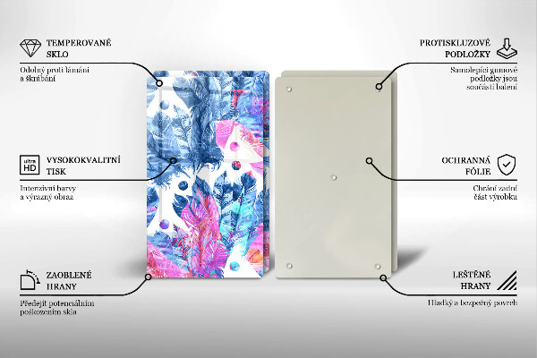 Skydd för spis Boho fjäder illustration