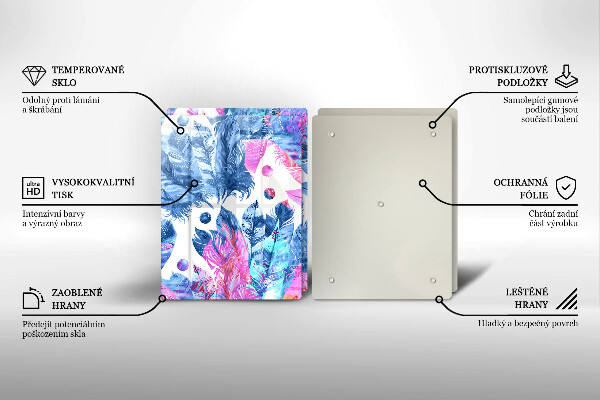 Skydd för spis Boho fjäder illustration