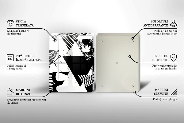 Skydd för spis Geometriska trianglar