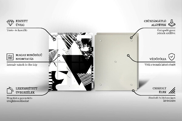 Skydd för spis Geometriska trianglar