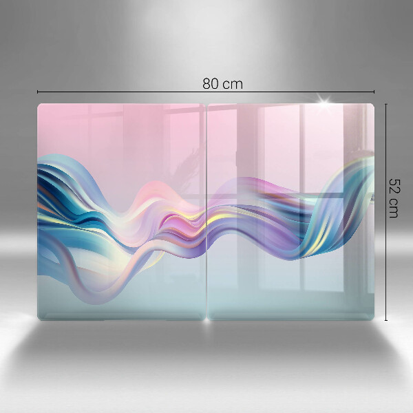 Skyddsplatta för spis Pastell abstraktion