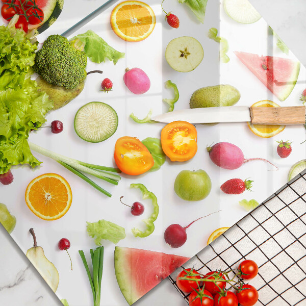 Kokkärlskydd Frukt och grönsaker mönster