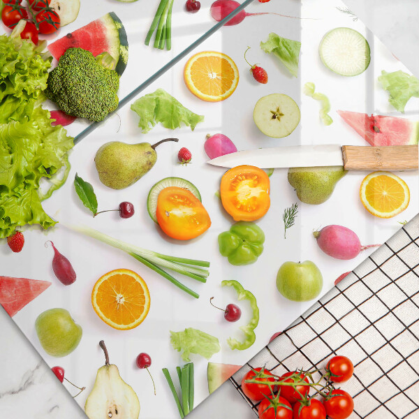 Kokkärlskydd Frukt och grönsaker mönster