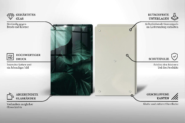 Kokkärlskydd Vilda mörka blad