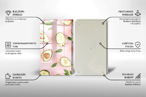 Kokkärlskydd Avokado mönster