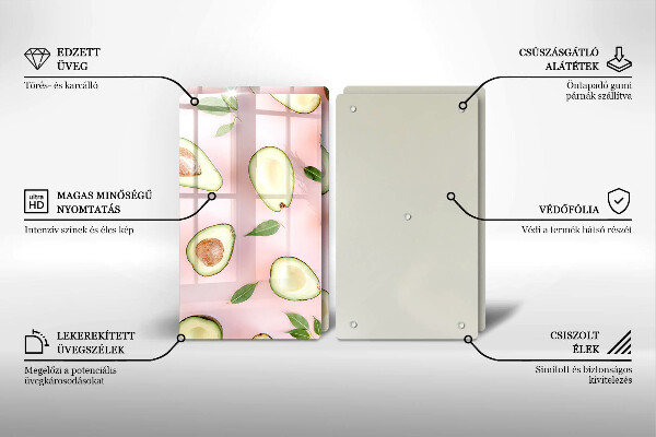 Kokkärlskydd Avokado mönster