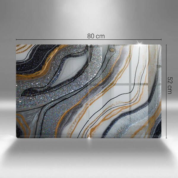 Skydd för induktionsspis sten med guld