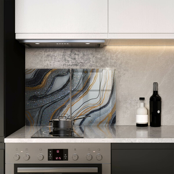 Skydd för induktionsspis sten med guld