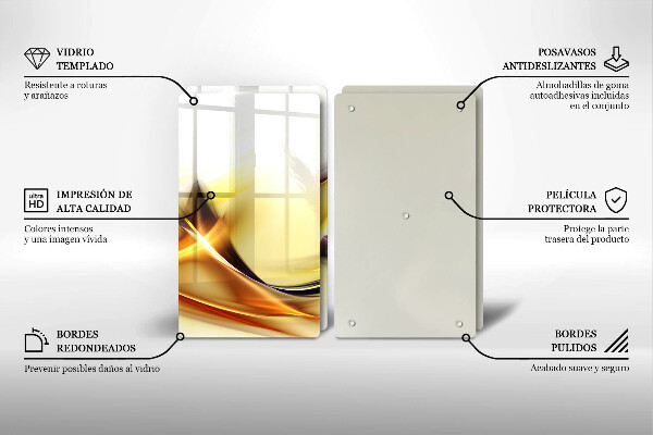 Glashällskydd Abstraktion ljusa linjer