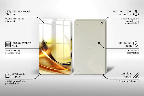 Glashällskydd Abstraktion ljusa linjer