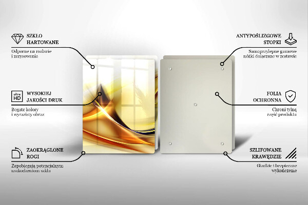 Glashällskydd Abstraktion ljusa linjer