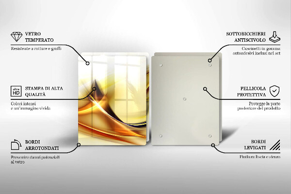 Glashällskydd Abstraktion ljusa linjer