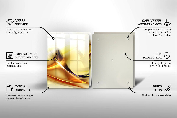 Glashällskydd Abstraktion ljusa linjer