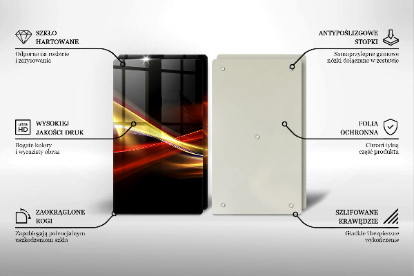 Kokkärlskydd Abstrakt rök och ljus