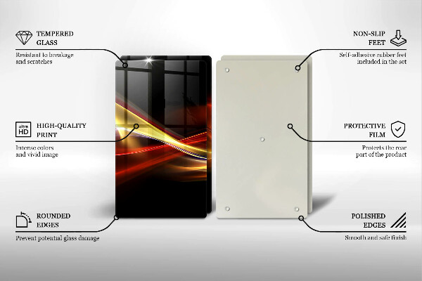 Kokkärlskydd Abstrakt rök och ljus