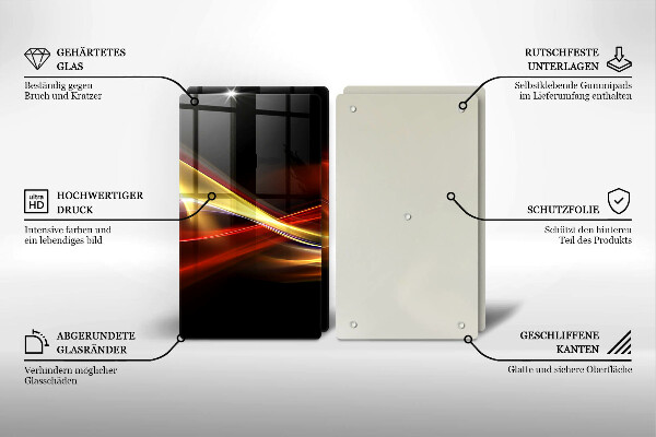 Kokkärlskydd Abstrakt rök och ljus