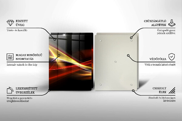 Kokkärlskydd Abstrakt rök och ljus