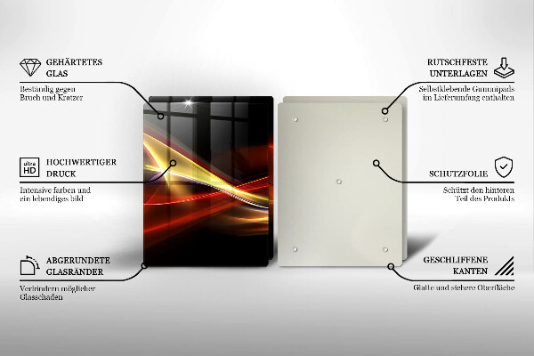 Kokkärlskydd Abstrakt rök och ljus