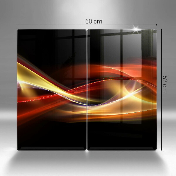 Kokkärlskydd Abstrakt rök och ljus