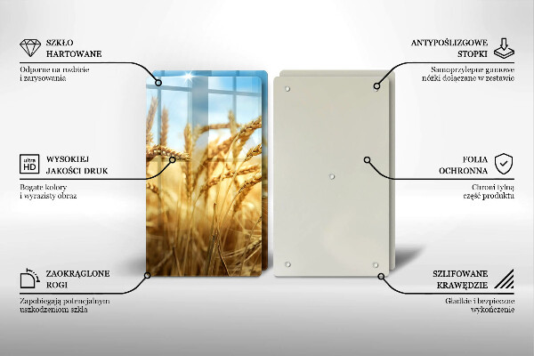 Skydd för induktionsspis Öron av säd på fältet