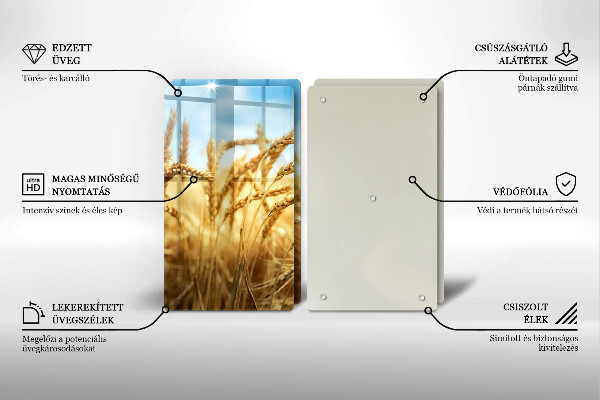 Skydd för induktionsspis Öron av säd på fältet
