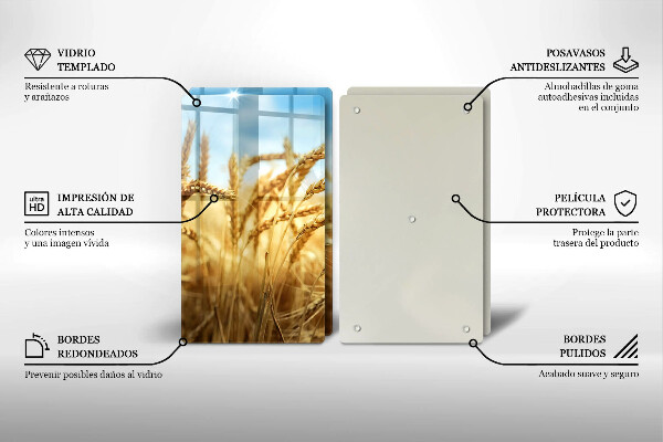 Skydd för induktionsspis Öron av säd på fältet