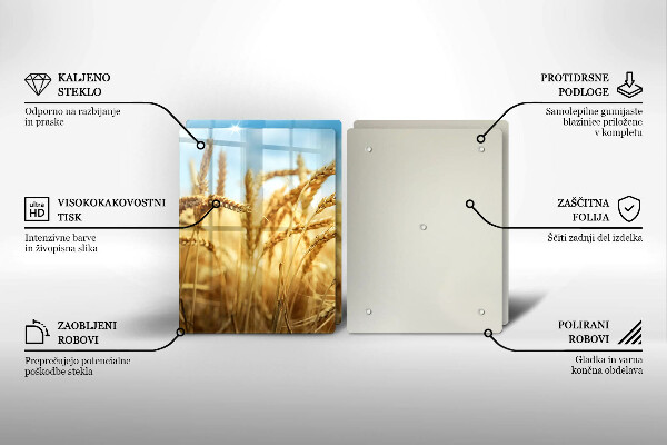 Skydd för induktionsspis Öron av säd på fältet