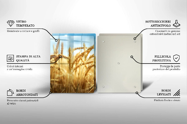 Skydd för induktionsspis Öron av säd på fältet