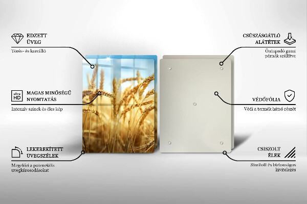 Skydd för induktionsspis Öron av säd på fältet