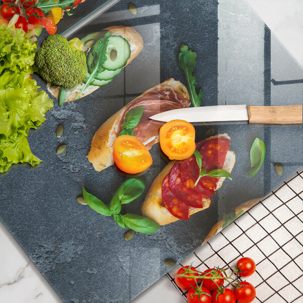 Skydd för spis Färgglada smörgåsar