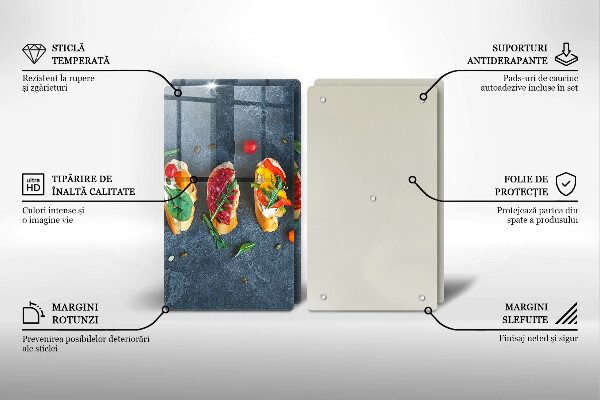 Skydd för spis Färgglada smörgåsar